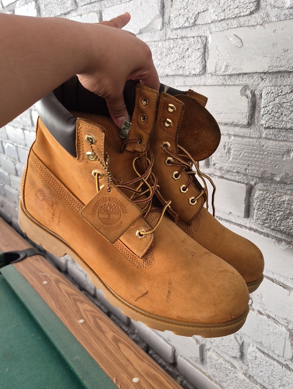 Timberland Wheat/Tan Nubuck Work Boots